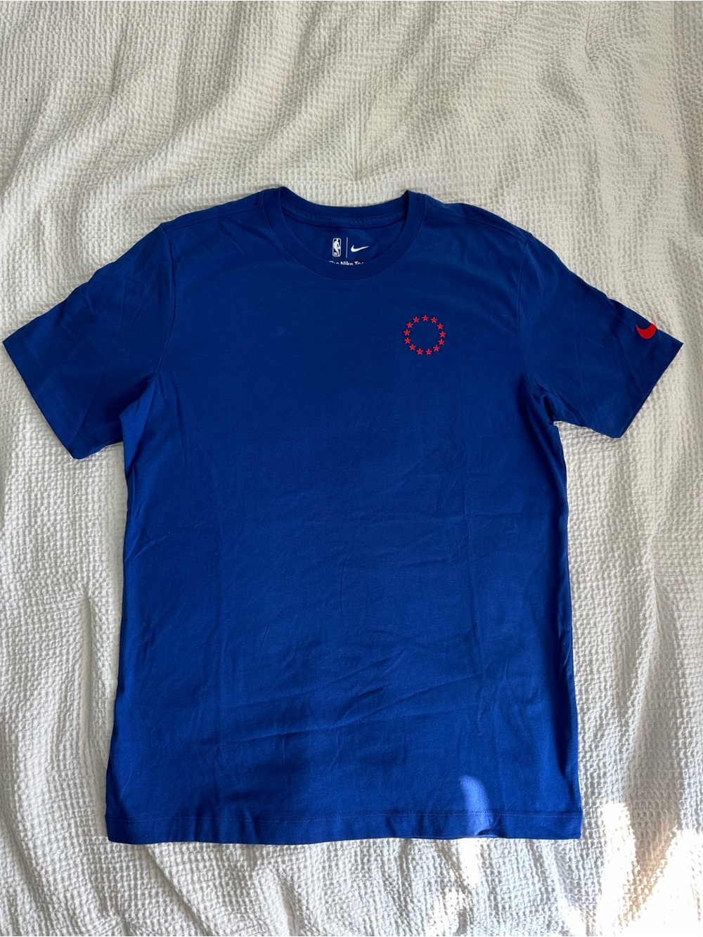 Nike Philadelphia 76ers Basketball Royal Blue Tee Men’s M